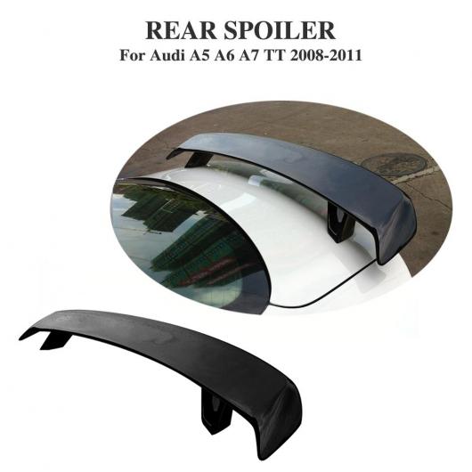 車用外装パーツ リア トランク ブート ハイ テール スポイラー ウイング 適用: アウディ A5 A6 A7 TT 2008-2011 FRP 未塗装 ブラック プライマー AL-DD-8065 AL Exterior parts for cars