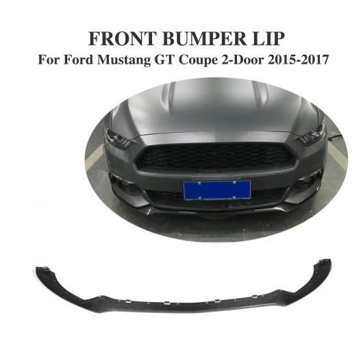 車用外装パーツ フロント バンパー リップ スポイラー チン カーボンファイバー 適用: フォード マスタング クーペ 2ドア 2015-2017 除く シェルビー GT350 ヘッド リップ 保護 AL-DD-8128 AL Exterior parts for cars
