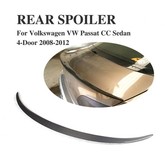 車用外装パーツ カーボンファイバー リア トランク ブート リップ スポイラー ウイング 適用: フォルクスワーゲン VW パサート CC セダン 4ドア 2008-2012 AL-DD-8163 AL Exterior parts for cars