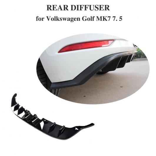 車用外装パーツ ブラック PP リア バンパー ディフューザー スポイラー 適用: フォルクスワーゲン VW ゴルフ 7 VII 7.5 スタンダード GTI 2017 2018 2019 MID AL-DD-8407 AL Exterior parts for cars｜オートパーツエージェンシー
