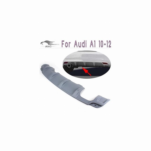 車用外装パーツ 未塗装 PU グレー プライマー リア バンパー リップ ディフューザー スポイラー 適用: アウディ A1 2010-2012 AL-DD-7813 AL Exterior parts for cars|オートパーツエージェンシー