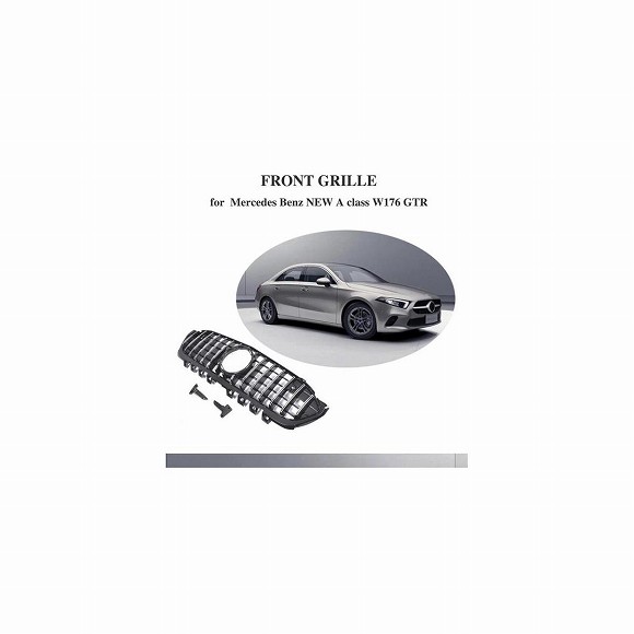 車用外装パーツ グリル 適用: メルセデスベンツ Aクラス W176 A180 A200 A260 A45 4ドア 2016-2018 ABS レーシング グリル AL-DD-8497 AL Exterior parts for cars