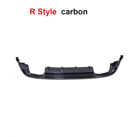 車用外装パーツ カーボン リア ディフューザー 適用: VW ゴルフ 7.5 MK7.5 スタンダード GTI 2017 2018 4本出し リア バンパー リップ ディフューザー スポイラー 2 スタイル R カーボン AL-DD-8519 AL Exterior parts for cars