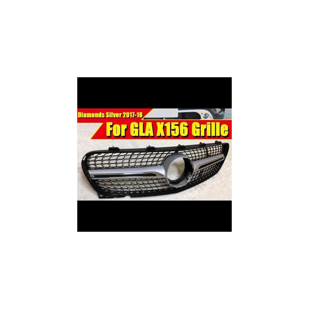 車用外装パーツ 適用: メルセデス X156 GLAクラス スポーツ ダイヤモンド スタイル グリッド グリル ABS シルバー GLA200 GLA250 GLA45 17-18 タイプ001 AL-EE-0386 AL Exterior parts for cars｜オートパーツエージェンシー