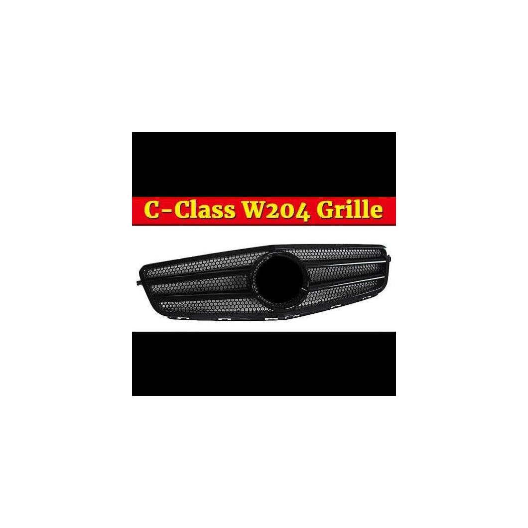 W204 Cクラス スポーツ グリッド グリル ABS ブラック 適用: メルセデスベンツ C180 C200 C250 C350 除外： 2007-2014 タイプ001 AL-EE-1052 AL Exterior parts for cars 17,359円