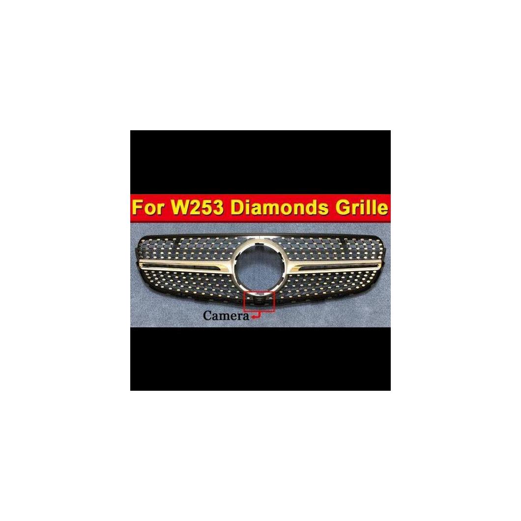 車用外装パーツ 適用: メルセデス W253 フロント グリッド ダイヤモンド スタイル ABS シルバー カメラホール GLCクラス GLC250 GLC350 グリル 17 タイプ001 AL-EE-1087 AL Exterior parts for cars 28,685円