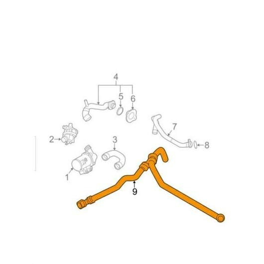 車部品 11537581870 ラジエーターホース 適用: BMW F10/F11/F18/F02/F01 AL-EE-1621 AL Car parts｜オートパーツエージェンシー