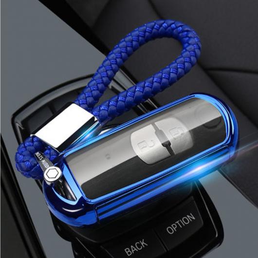 ソフト TPU キー カバー ケース 適用: マツダ 2 3 5 6 8 アクセラ アテンザ CX3 CX4 CX5 CX7 CX9 RX MX-5 ミアータ スマート 3ボタン キー タイプ002～ブラック AL-EE-3184 AL Car parts