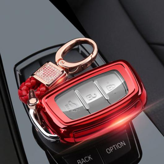 TPU キーケース カバー 適用: ヒュンダイ IX20 IX25 IX30 IX35 IX45 ツーソン エラントラ アバンテ アクセント ヴェルナ ソナタ シェル タイプ002～ブラック AL-EE-3197 AL Car parts