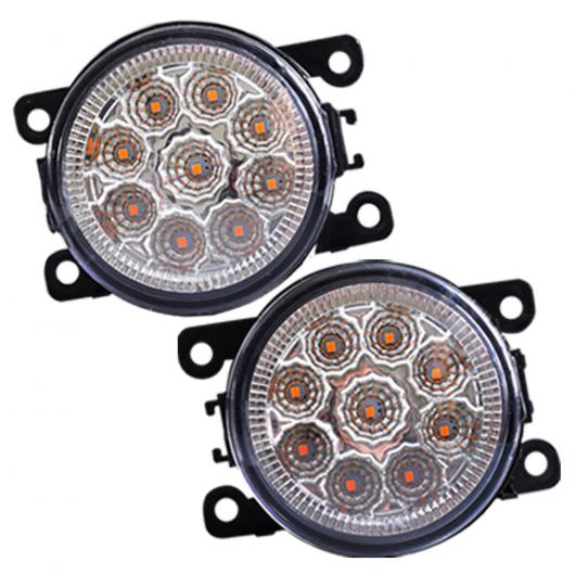 カースタイリング 12V フォグライト DRL LED バルブ H11 H8 ソケット 適用: ルノー コレオス HY クローズド オフロード 車両 2008-2015 LED 9 ライト ホワイト・LED 9 ライト イエロー AL-EE-3834 AL Car parts｜オートパーツエージェンシー