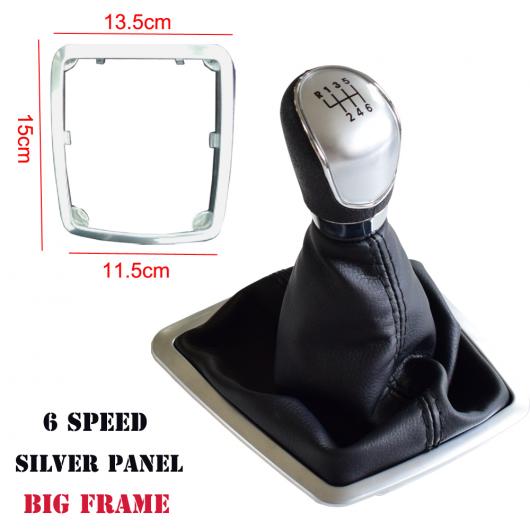 ブラック/シルバー ギア シフト ノブ レバー 適用: 5/6速 マニュアル フォード フォーカス 2 MK2 FL C-MAX 2006-2011 MK3 MK4 MK7 ギャラクシー ビッグ・5速・ブラック~ビッグ・6速・シルバー AL-EE-3971 AL Car parts|オートパーツエージェンシー