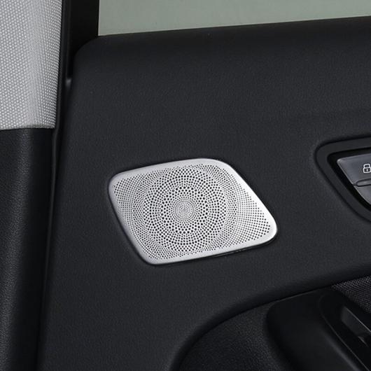 ドア ステレオ スピーカー 装飾 フレーム カバー ステンレス スチール リア オーディオ スピーカー トリム 適用: アウディ A4 B8 2009-16 リア AL-EE-4686 AL Interior parts for cars - 商品メイン画像