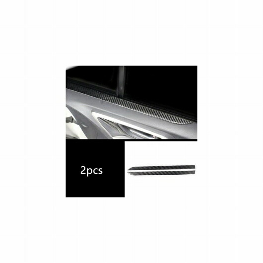 カーボンファイバー ドア パネル 装飾 カバー トリム 適用: スバル フォレスター 2013-18 センター コンソール 助手席 ストレージ ボックス トリム ストリップ 2ピース AL-EE-4396 AL Interior parts for cars