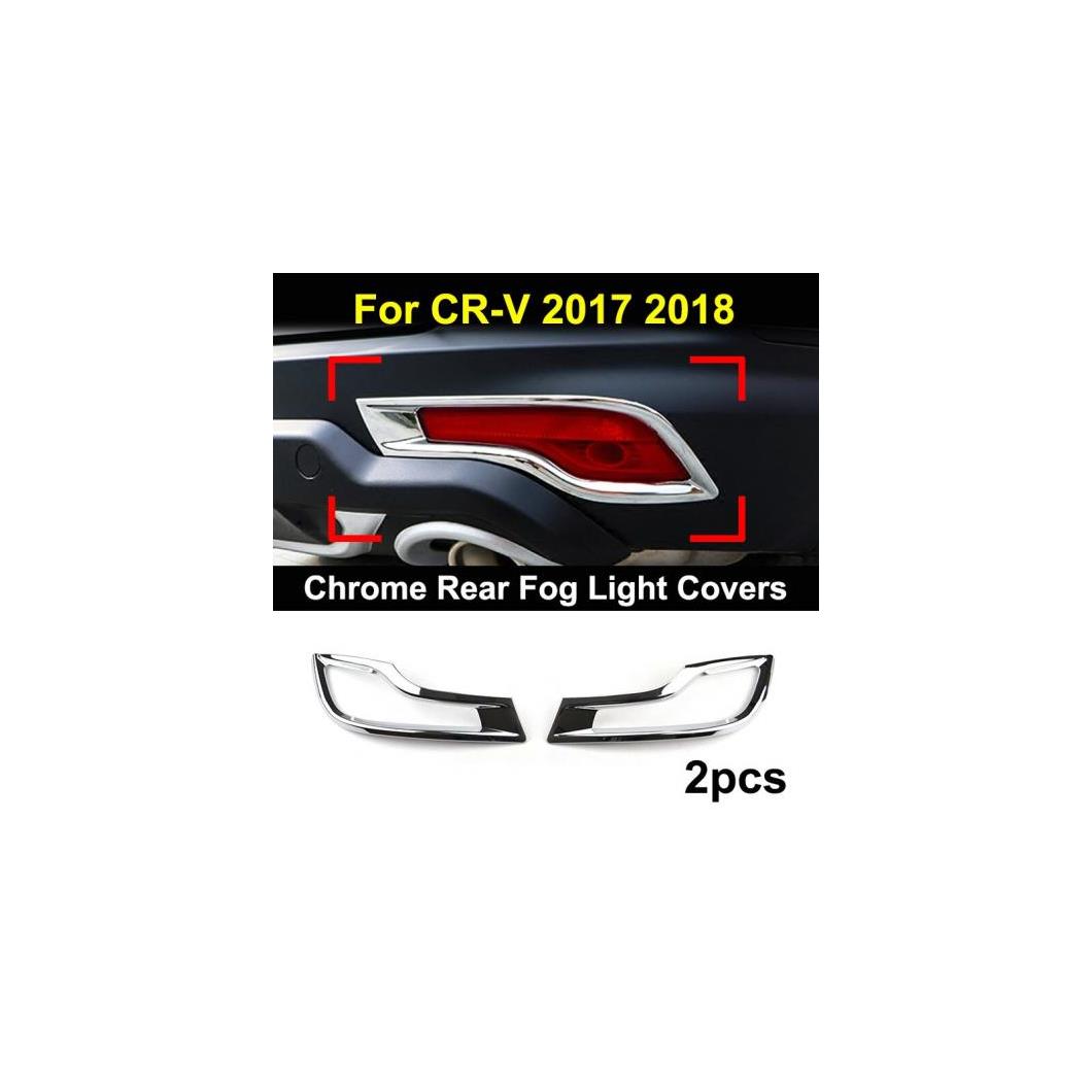 適用: ホンダ CR-V CRV 5世代 2017-2019 クローム ボディ トリム カバー ストリップ 装飾 リアフォグライトカバー AL-EE-5644 AL Exterior parts for cars