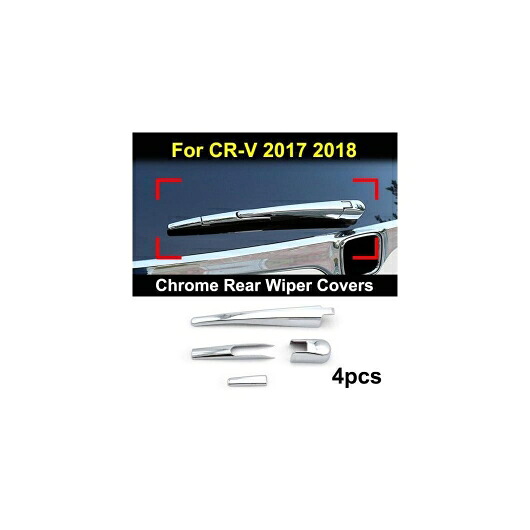 適用: ホンダ CR-V CRV 5世代 2017-2019 クローム ボディ トリム カバー ストリップ 装飾 リアワイパーカバー AL-EE-5644 AL Exterior parts for cars