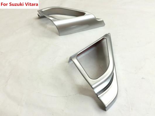 適用: スズキ ビターラ 2016 2017 スティック ABS クローム フレーム インナー A 列 オーディオ スピーカー サウンド カバー リング サークル ランプ トリム 2ピース AL-EE-5841 AL Exterior parts for cars
