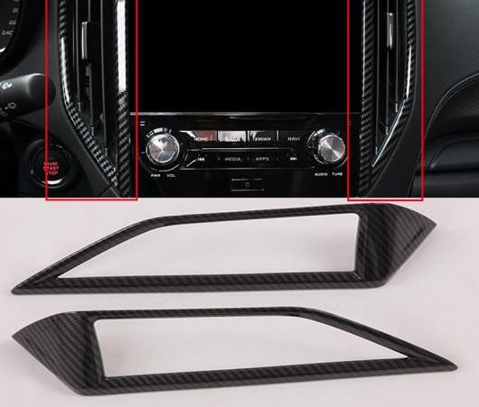 適用: スバル フォレスター SK 2018 2019 インテリア エア 吹き出し口 カバー トリム A/C エアコン ウィンド アウト ステッカー 2ピース AL-EE-5859 AL Exterior parts for cars