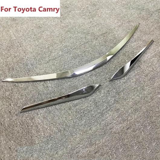 適用: トヨタ カムリ 2017 2018 ABS クローム オート フロント グリッド カバー トリム スタイリング 3ピース AL-EE-5964 AL Exterior parts for cars