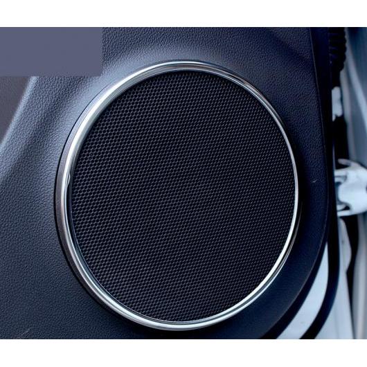 適用: シボレー クルーズ 2009-2015 ディテクター インサイド オーディオ スピーカー サウンド リング サークル ランプ トリム 装飾 シルバー AL-EE-6778 AL Exterior parts for cars