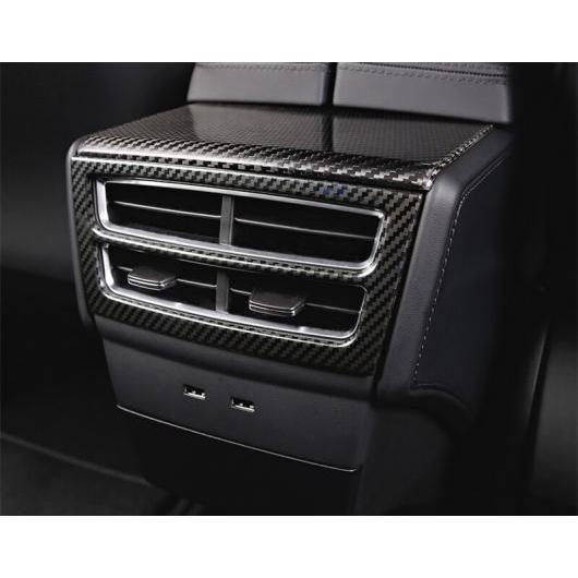 適用: テスラ モデル X 2014-2018 吹き出し口 エア アームレスト ボックス リア シート イン ミドル エアコン ステンレス カーボン AL-EE-6882 AL Exterior parts for cars