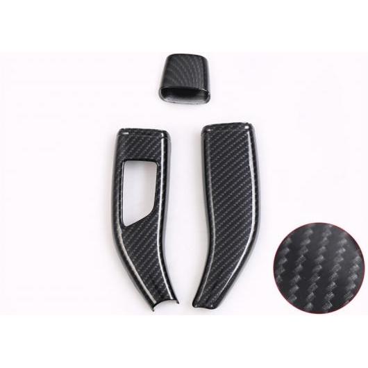 適用: テスラ モデル S 2014-2018 カーボンファイバー ギア レバー 装飾 カバー インテリア アクセサリー カーボンファイバー AL-EE-6889 AL Exterior parts for cars