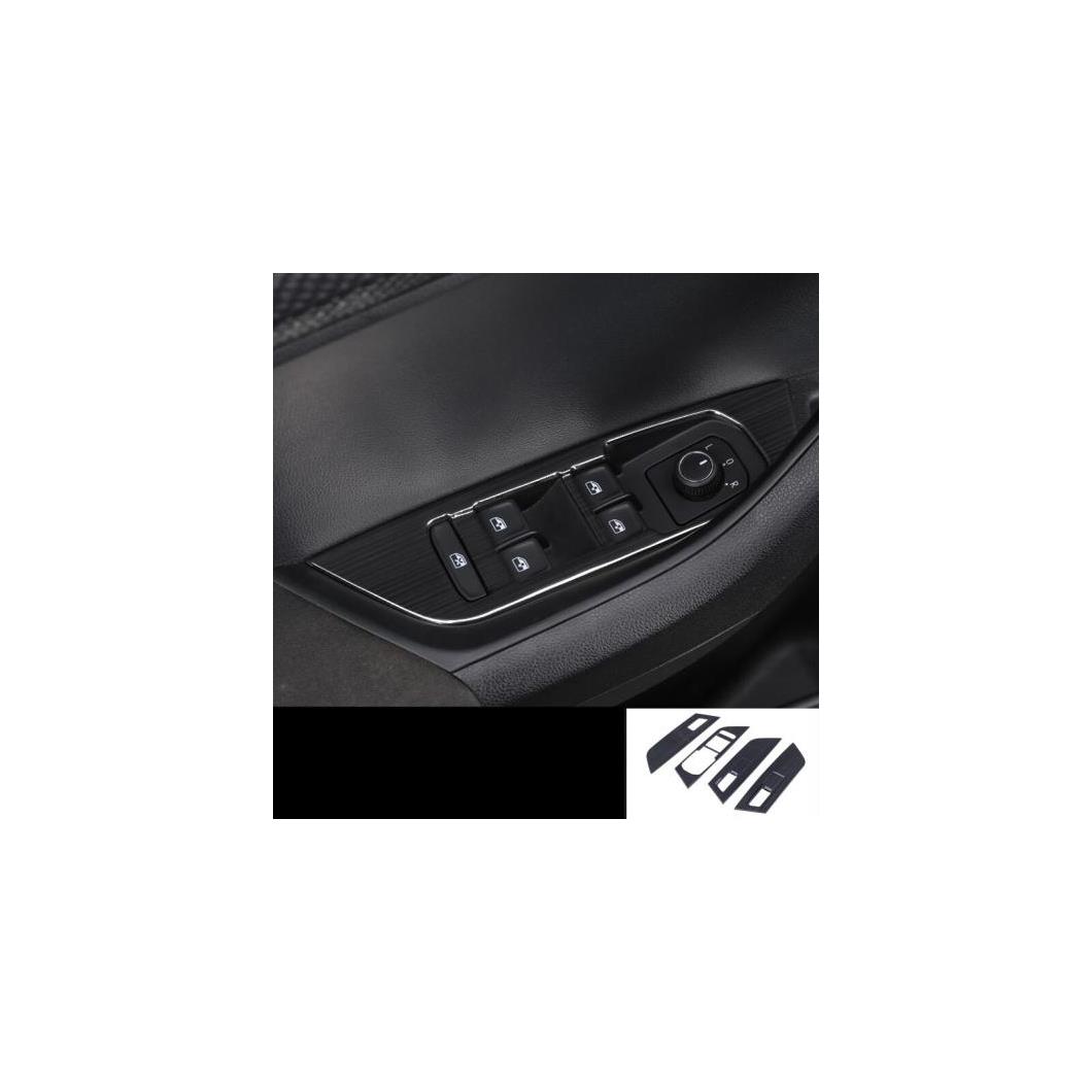 適用: シュコダ カロック 2018 2019 ブラック フル トリム ステッカー カバー ステンレス スチール スタイル 7 AL-EE-6828 AL Exterior parts for cars