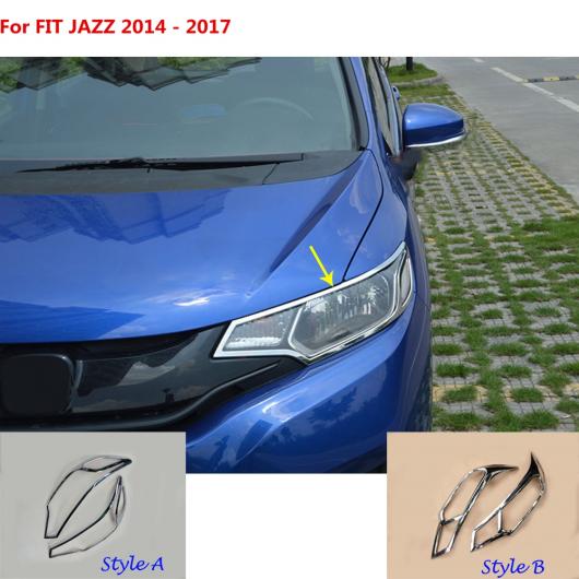 適用: ホンダ フィット ジャズ 2014 2015 2016 2017 ボディ フロント ヘッド ライト ランプ フード フレーム スティック カバー トリム ホワイト・シルバー AL-EE-7077 AL Exterior parts for cars｜オートパーツエージェンシー 13,912円