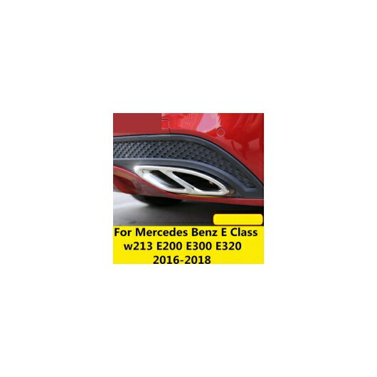 適用: メルセデス ベンツ E クラス W213 E200 E300 E320 2016-18 リア テール パイプ トリム 2018 XC60 ブラック・シルバー AL-EE-7282 AL Exterior parts for cars