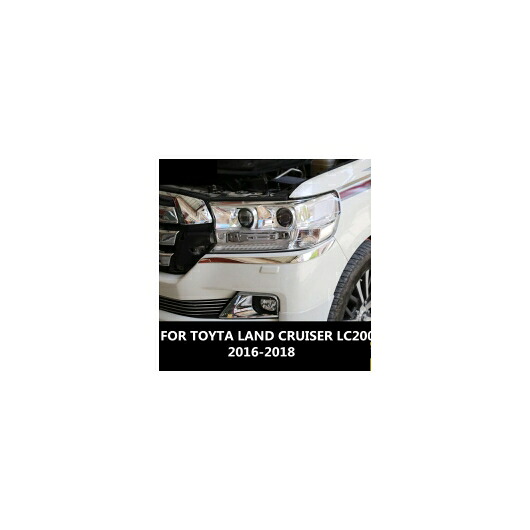 適用: トヨタ ランドクルーザー LC200 2016-2018 ヘッドライト アイブロー アイリッド アクセサリー フロント ヘッドランプ AL-EE-7008 AL Exterior parts for cars