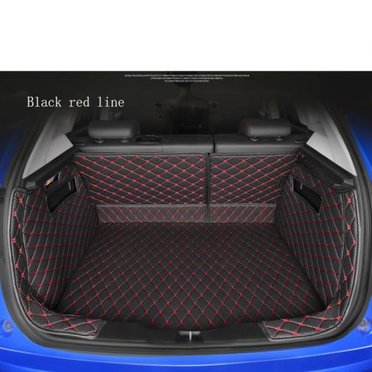 全周囲 適用: ラクスジェン 全モデル ラクスジェン 7 5 U5 SUV オート スタイリング ブーツ マット トランク マット フロア カーペット ブラック ホワイトライン～ブラウン ゴールド糸 AL-EE-8253 AL Car parts