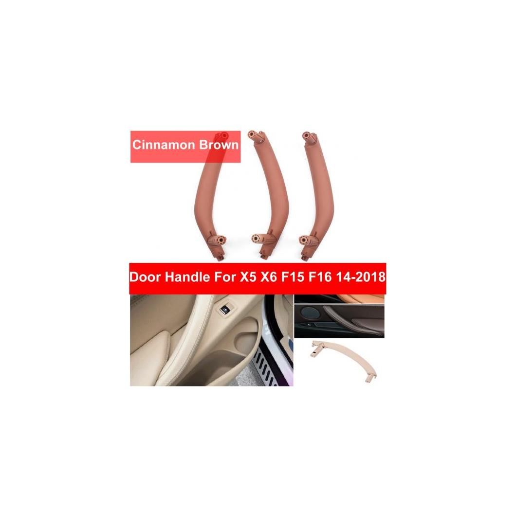 LHD フロント リア 左/右 インテリア インナー 3 ドア プル ハンドル トリム カバー シナモン 適用: BMW X5 X6 F15 F16 2014-18 LHD 3ピース モカ セット～3ピース シナモン ブラウン AL-EE-8659 AL Interior parts for cars｜オートパーツエージェンシー 19,653円