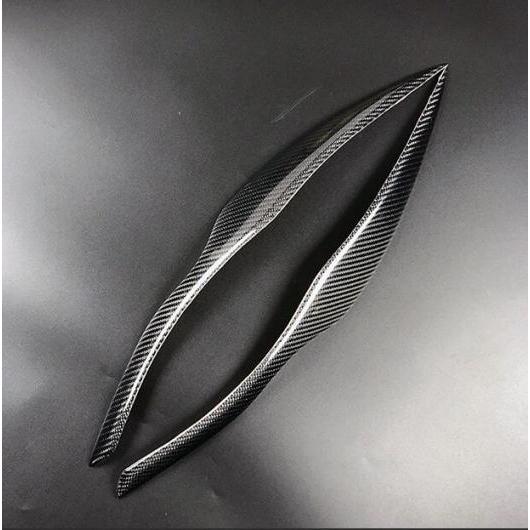 2ピース アクセサリー リアル カーボンファイバー ヘッドライト アイブロー アイリッド トリム 適用: BMW E90 E91 4DR 2005-2011 ステッカー ハイ タイプ001 AL-EE-8633 AL Exterior parts for cars 9,802円