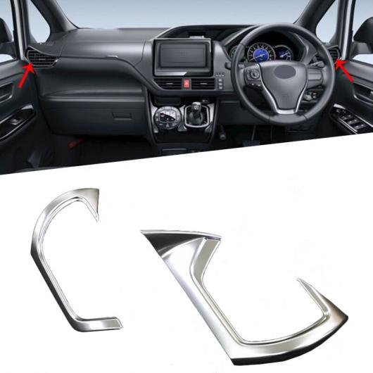 適用: トヨタ ヴォクシー ノア R80 2014-2018 RHD エア 吹き出し口 ベント カバー トリム A/C エアコン インテリア スタイリング ステッカー アクセサリー タイプ002 AL-FF-0834 AL Interior parts for cars