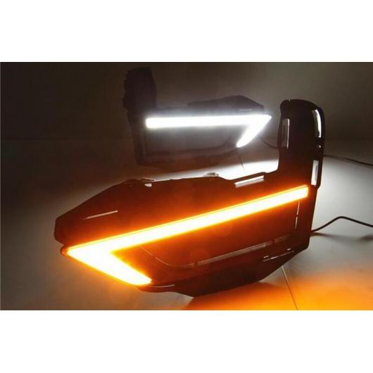 適用: 日産 エクストレイル X トレイル 2017 2018 12V LED DRL デイタイム ランニング ライト デイライト フォグランプ イエロー ターンシグナル スタイル リレー タイプ001 AL-FF-1081 AL Car parts|オートパーツエージェンシー