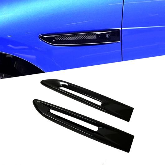 ABS フェンダー サイド グリッド メッシュ 吹き出し口 グリル カバー トリム 適用: ジャガー Fペース F ペース S 2016 2017 タイプ001・カーボンファイバー スタイル AL-FF-1098 AL Exterior parts for cars 9,454円