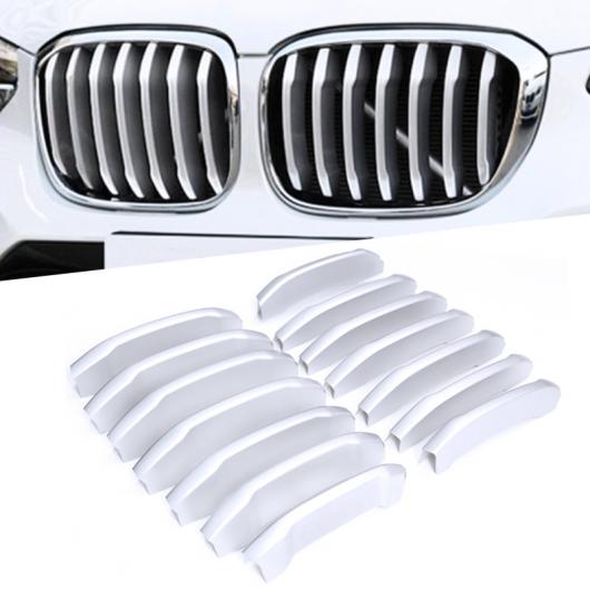 14ピース フロント グリッド グリル カバー トリム クリップ デカール M スタイリング 3D ABS ステッカー 適用: BMW X3 G01 2018 パフォーマンス マット AL-FF-1258 AL Car parts｜オートパーツエージェンシー 21,993円
