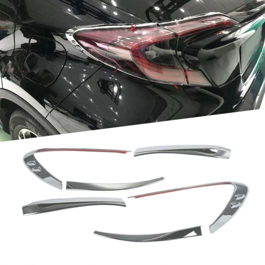 6ピース ABS クローム リア ライト テール ヘッドライト ランプ プロテクター ステッカー カバー トリム 適用: トヨタ CHR C-HR 2016 2017 2018 AL-FF-1441 AL Exterior parts for cars 8,035円
