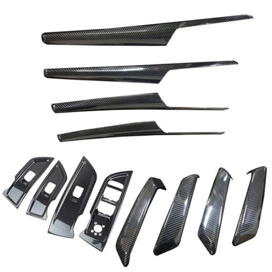 カーボンファイバー スタイル コンソール インナー ギア シフト ボックス スパンコール カバー トリム ストール 装飾 ストリップ ステッカー 適用: アウディ Q5 2018 12ピース AL-FF-1838 AL Interior parts for cars 33,690円