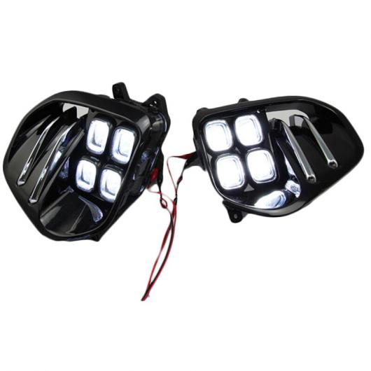 ホワイト LED DRL ライト フォグ ランプ デイタイム ランニング セット 適用: 起亜 スポーテージ QL KX5 2016 2017+ タイプ001 AL-FF-1952 AL Car parts