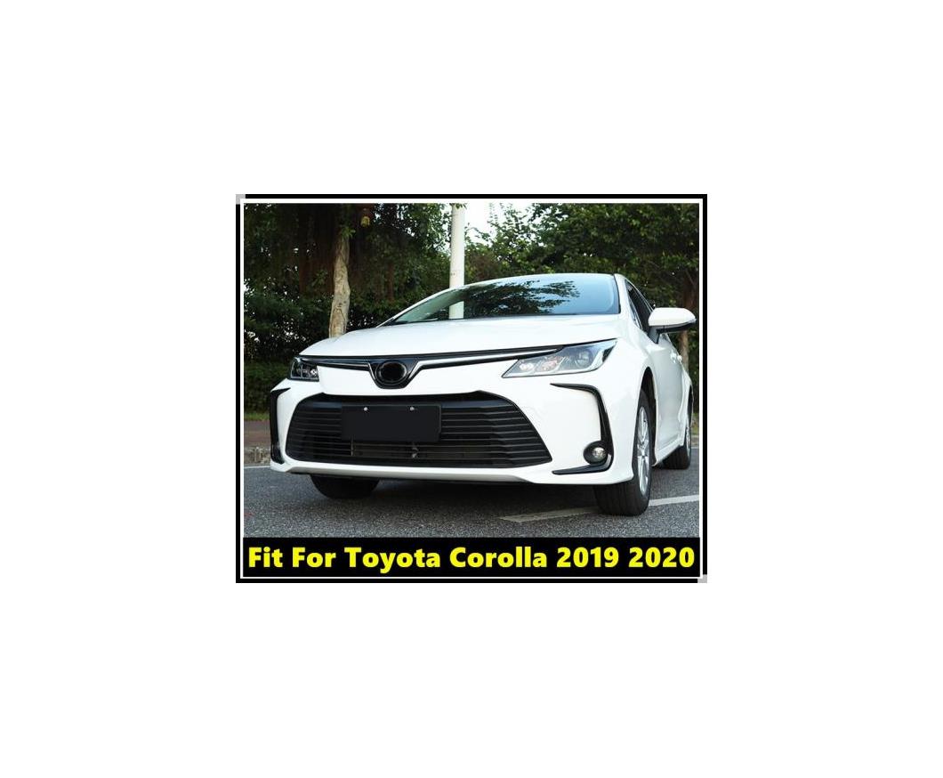 フォグライト トリム フロント ヘッド フォグライト ランプ フレーム カバー トリム ABS クローム 適用: トヨタ カローラ 2019 2020 カーボンファイバー 4 ピース AL-FF-3532 AL Car parts｜オートパーツエージェンシー