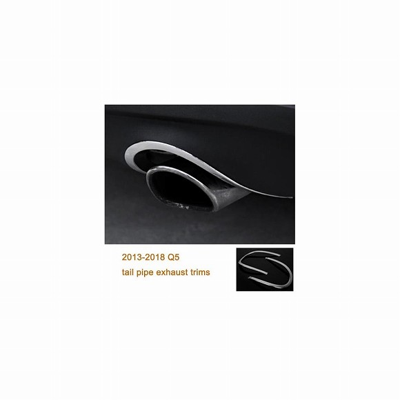 ABS ステンレス スチール フロント フォグライト トリム バックミラー カバー ドア ハンドル テール パイプ トリム 適用: アウディ Q5 7 AL-FF-4064 AL Interior parts for cars