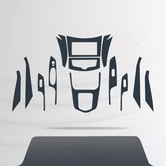 トランスペアレント TPU インテリア フィルム セントラル コントロール ステッカー 適用: 日産 テラ 2018 2019 2020 フル セット 13個 AL-FF-4636 AL Interior parts for cars｜オートパーツエージェンシー