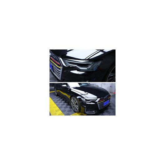 TPU トランスペアレント ブラック ヘッドライト フィルム 保護 ステッカー 適用: アウディ Q3 2020 2019 2018 2017 2013-2018 Q3・2019-2020 Q3 AL-FF-5258 AL Car parts