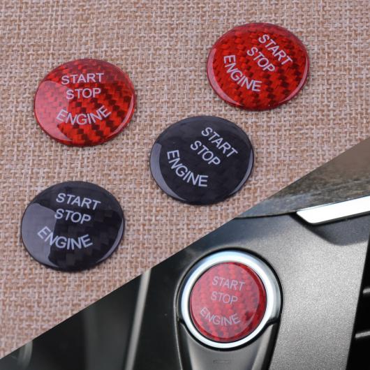 エンジン スタート ストップ イグニッション スイッチ ボタン ステッカー カバー トリム カーボンファイバー アクセサリー 適用: BMW F Eシリーズ ブラック E～レッド F AL-FF-6208 AL Interior parts for cars
