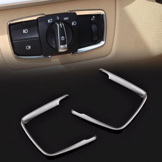 マット クローム ヘッドライト スイッチ トリム カバー スイッチ フレーム モールディング 適用: BMW 3 4シリーズ X5 F30 F31 F32 F34 F15 2012-2015 AL-FF-6884 AL Interior parts for cars