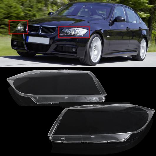ブランド 左/右 クリア ヘッドライト ヘッドランプ レンズ カバー 適用: BMW 3シリーズ 325 E90 2006 2007 2008 2009 2010 2011 2012 1ピース/2ピース ペア AL-HH-1868 Car parts