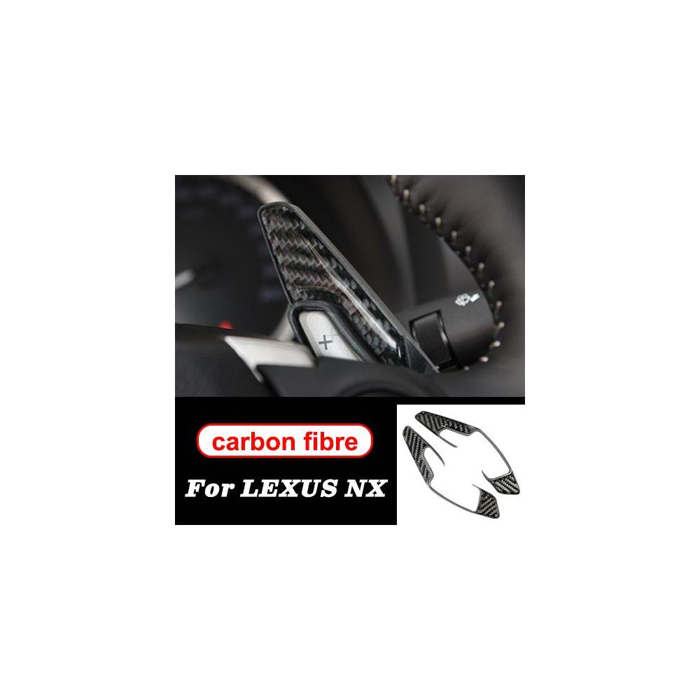適用: レクサス NX 300H200T LHD RHD アクセサリー ステアリング ホイール ドア ギア パネル 装飾 カーボンファイバー インテリア トリム ステッカー ブラック AL-II-0032 AL Exterior parts for cars