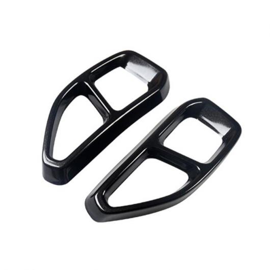 2ピース ステンレス スチール テール エキゾースト パイプ カバー トリム アクセサリー 適用: BMW 3シリーズ G20 G28 325 2019 2020 ブラック AL-II-0293 AL Exterior parts for cars