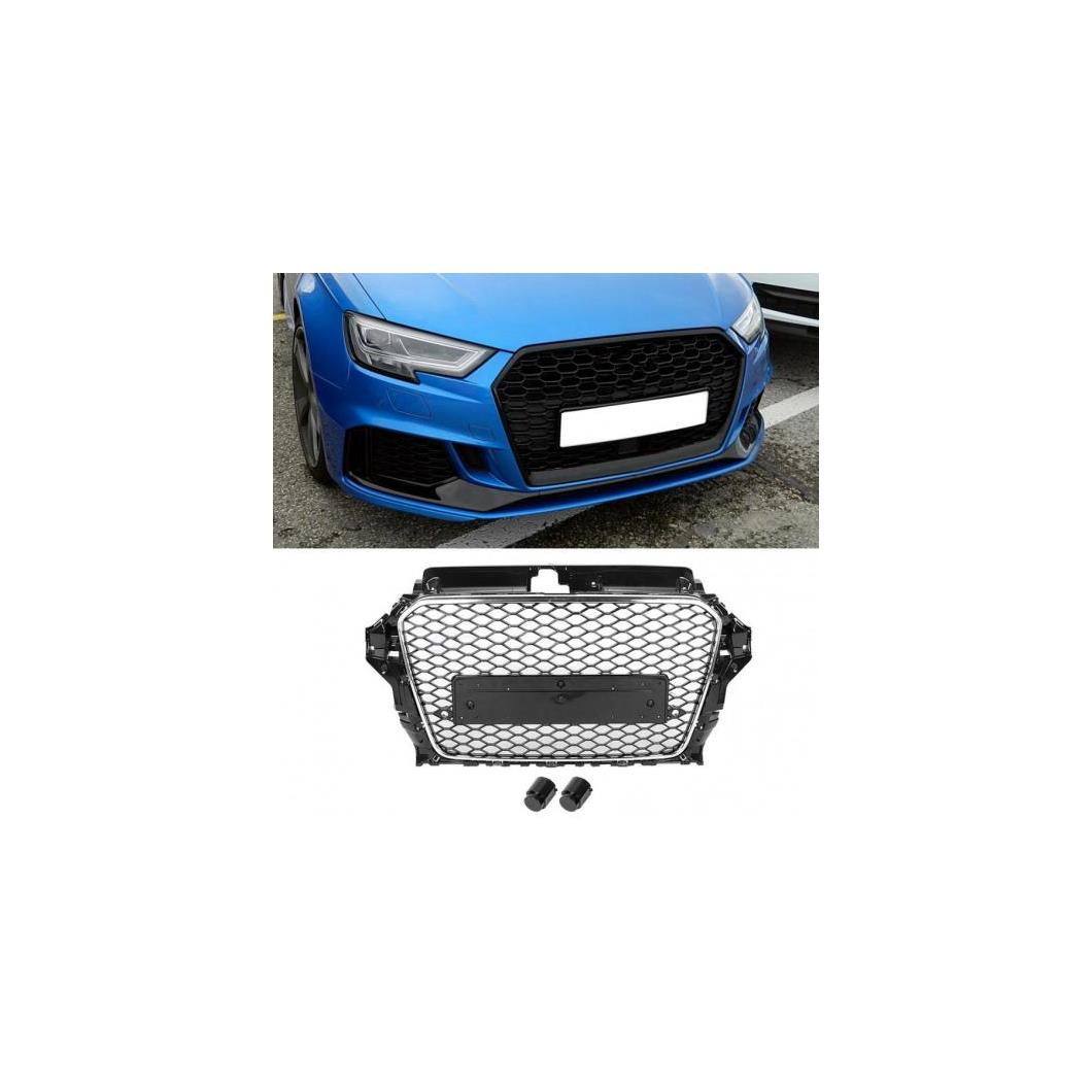 フロント バンパー グリル センター 適用: アウディ/AUDI A3/S3 8V 2014 2015 2016 フロント AL-II-0452 AL Exterior parts for cars