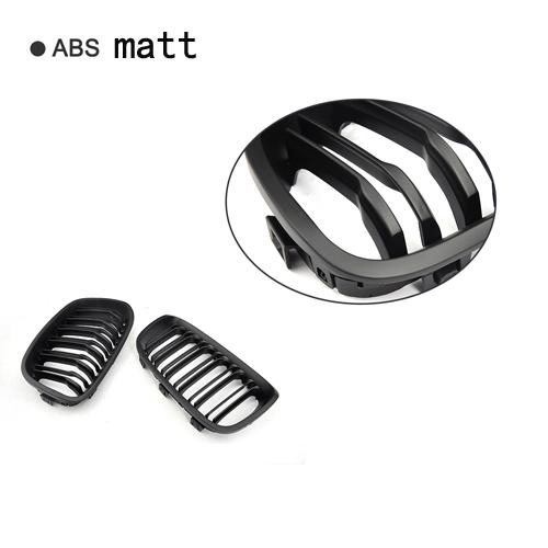 ABS フロント グリル カバー 装飾 トリム 適用: BMW 1シリーズ F20 116i 118i 120i 125i 135i 2012-2014 マット ブラック AL-II-0950 AL Exterior parts for cars
